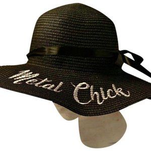 Metal Chick Floppy Foldable Wide Beach Sun Hat